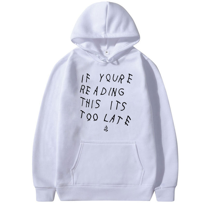 Letter Print Hoodie Men's Women's High Quality Hoodie