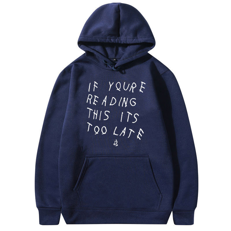 Letter Print Hoodie Men's Women's High Quality Hoodie