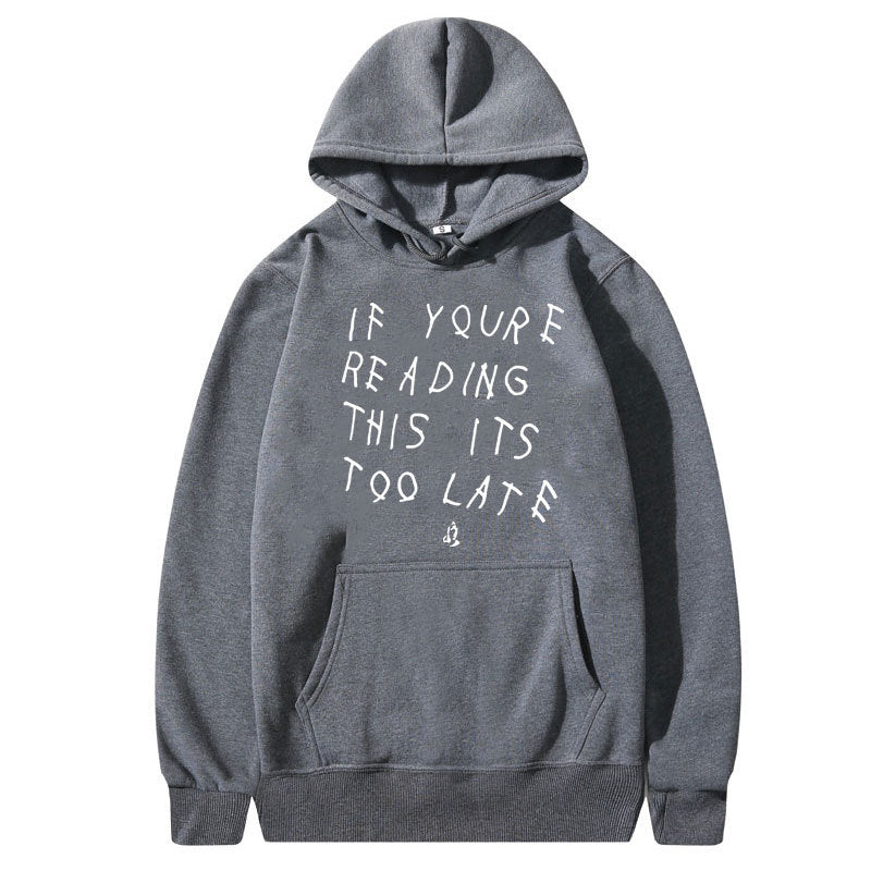 Letter Print Hoodie Men's Women's High Quality Hoodie