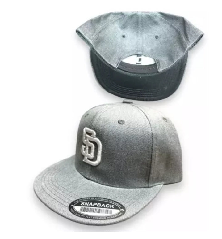 San Diego Padres Snap Back Cap Hat Embroidered SD Adjustable Flat Bill unisex