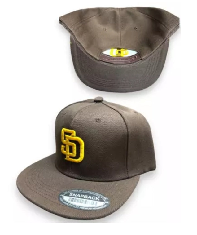 San Diego Padres Snap Back Cap Hat Embroidered SD Adjustable Flat Bill unisex