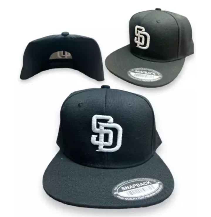 San Diego Padres Snap Back Cap Hat Embroidered SD Adjustable Flat Bill unisex