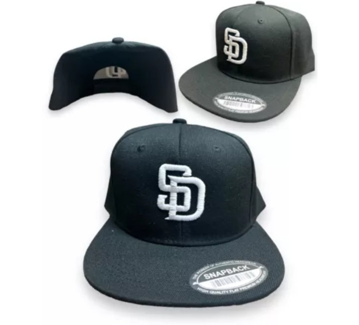 San Diego Padres Snap Back Cap Hat Embroidered SD Adjustable Flat Bill unisex