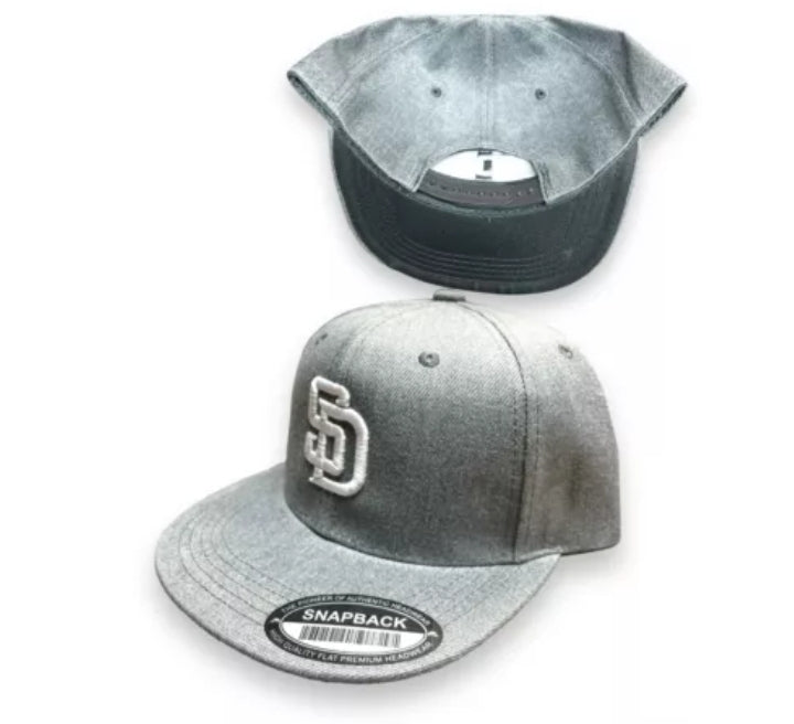 San Diego Padres Snap Back Cap Hat Embroidered SD Adjustable Flat Bill unisex