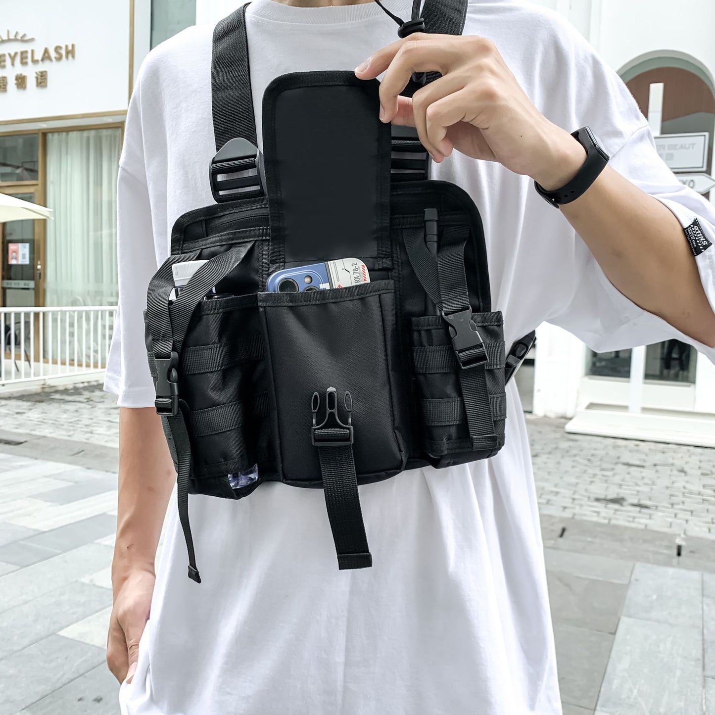 Street Vest Style Shoulder Chest Bag