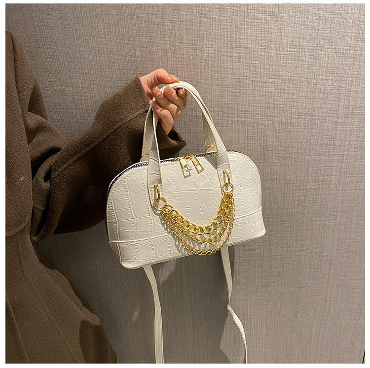 Stone Pattern Chain Personality Shoulder Bag