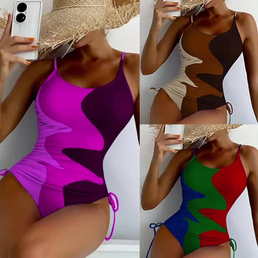 Swimsuit One-piece Sleeveless Fixed Swimming Trunks