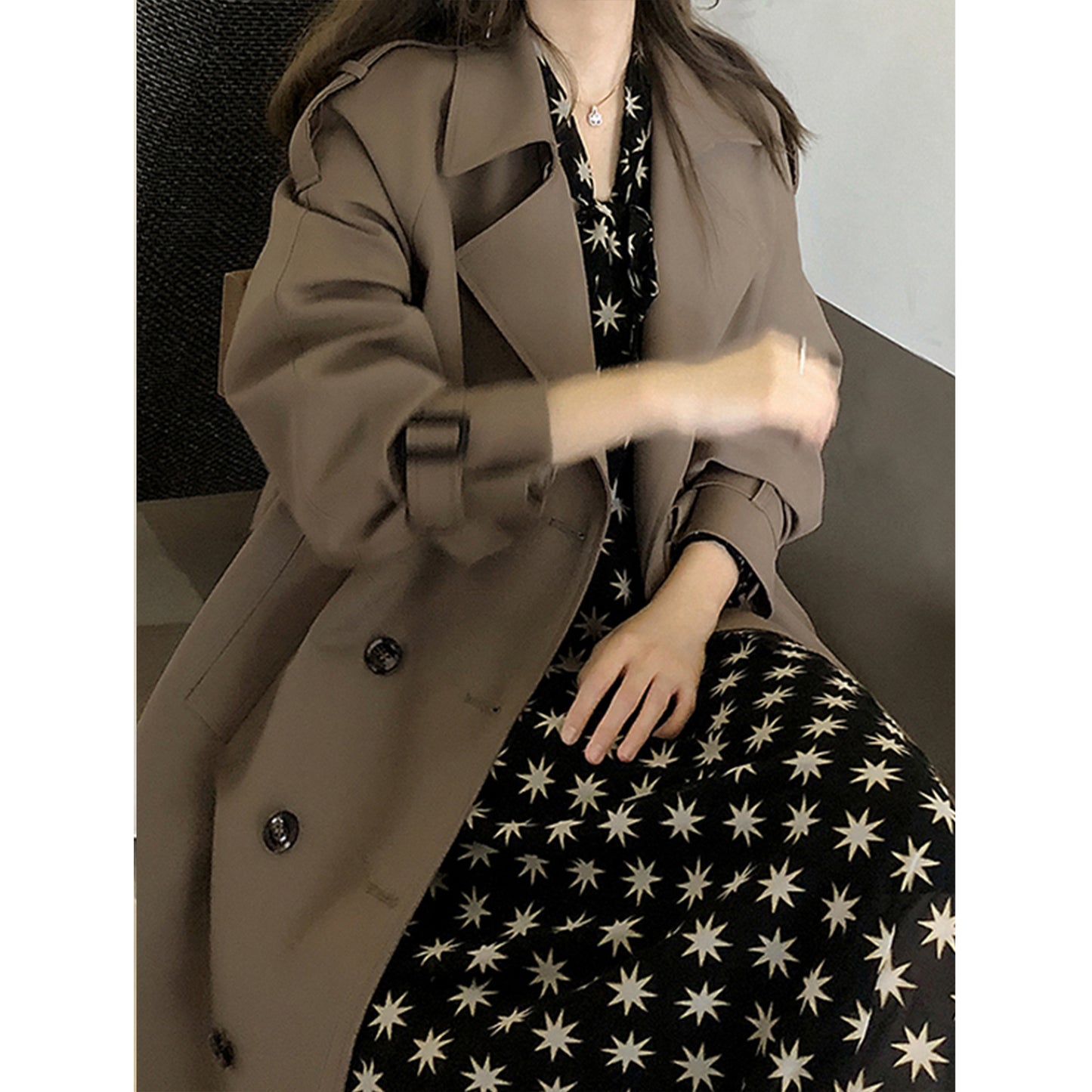 Trench Coat Elegant Oversize Trench Coat