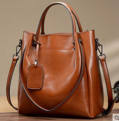 Oil Wax Cattle Leather Bag