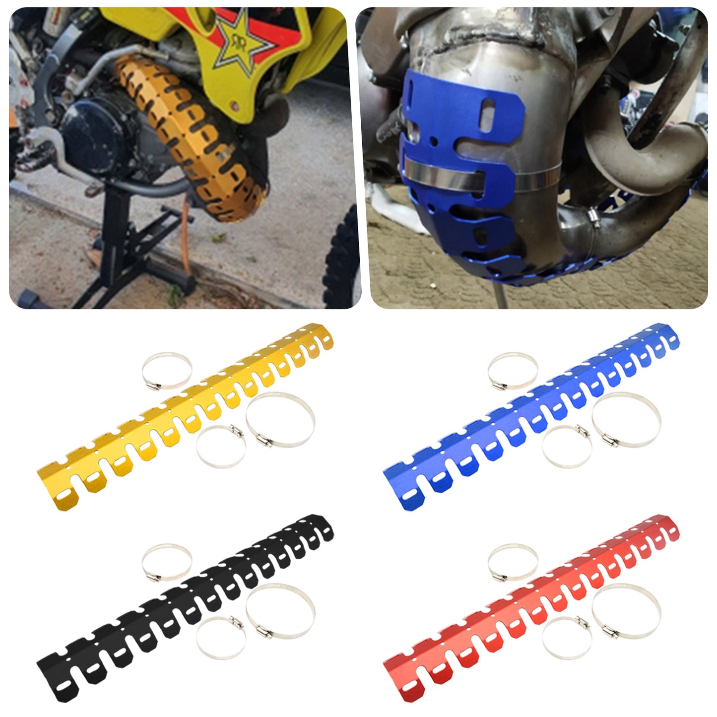 Motorcycle Modification, Off-road Vehicle Exhaust Protection Cover, Heat Sink