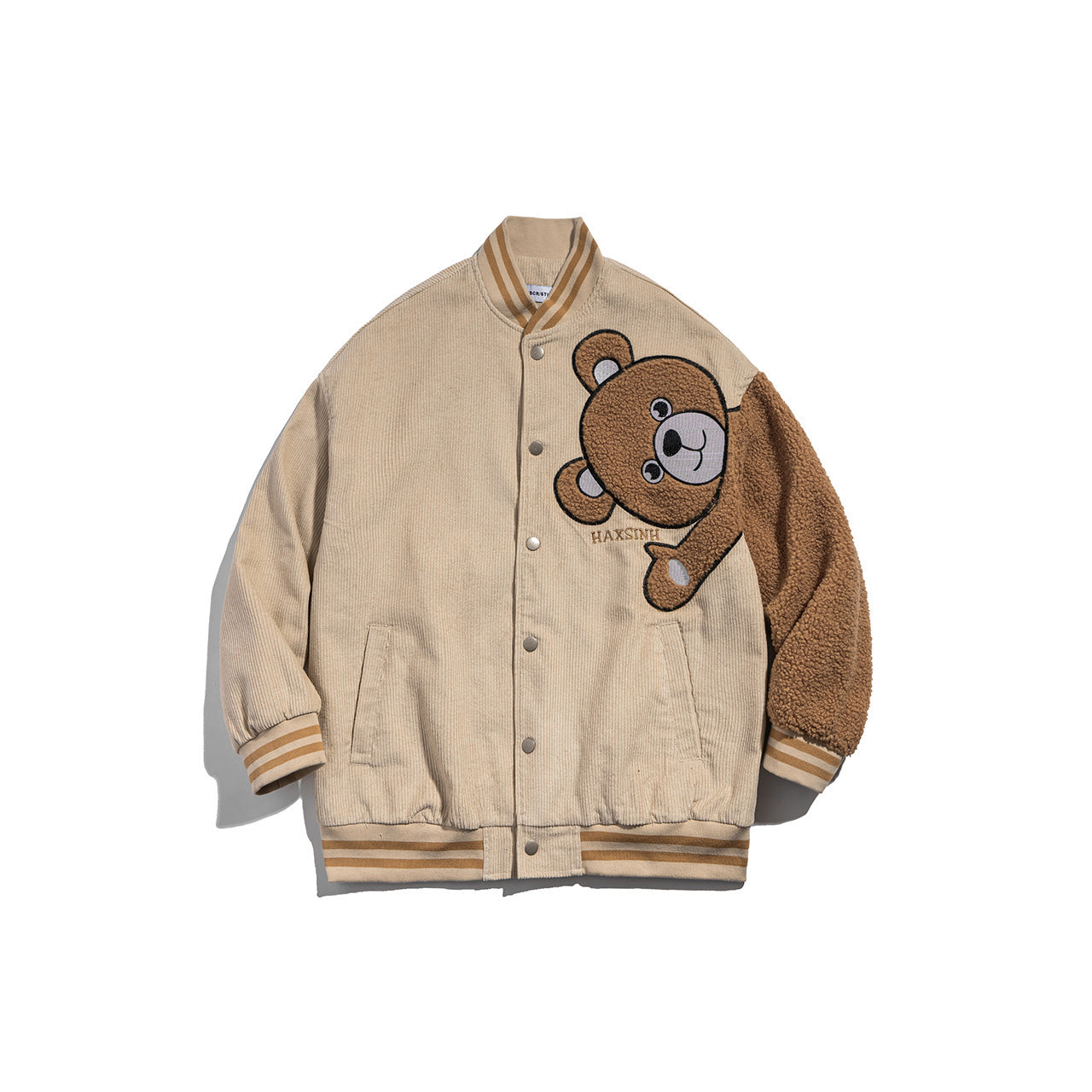 Bear Flocking Overalls Jacket