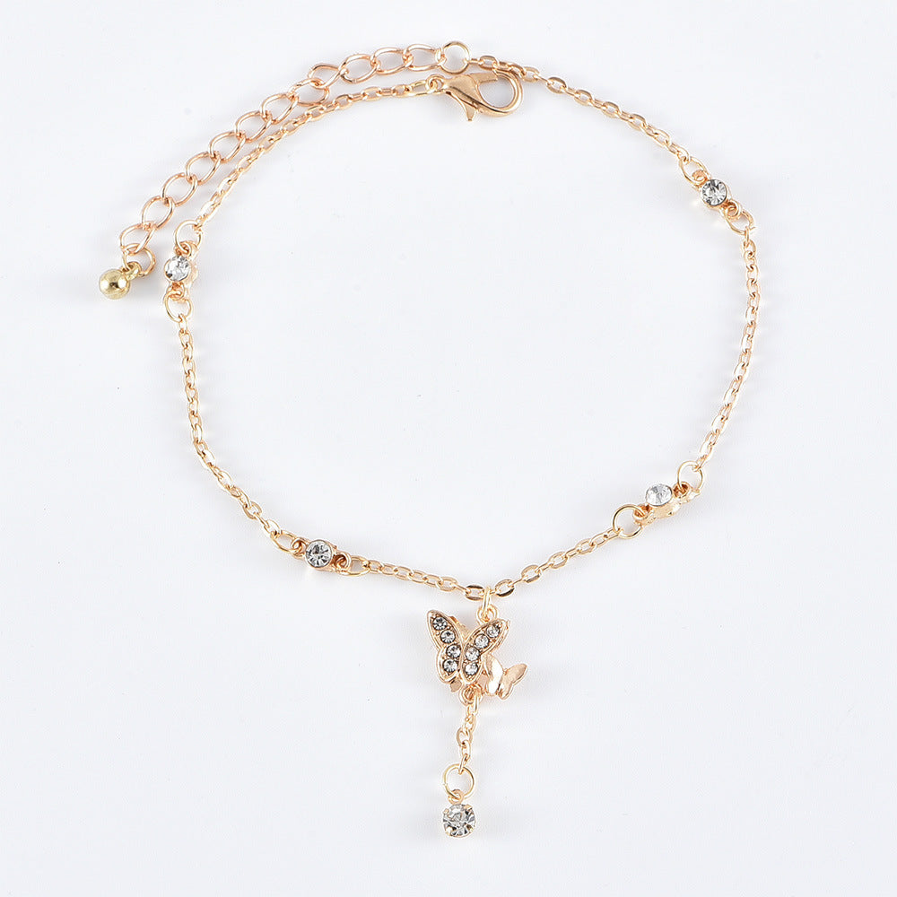 Butterfly Love Multilayer Anklet