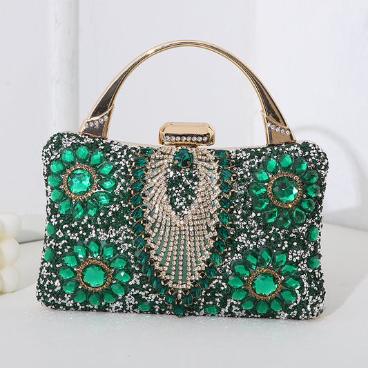 Metal Handheld Handmade Diamond Bag