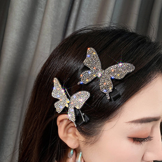 Large Butterfly Flash Diamond Hair Clip