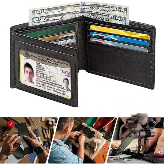 Men's Anti-magnetic Thin Wallet Special Carbon Fiber Dollar Multi Card Slot Wallet