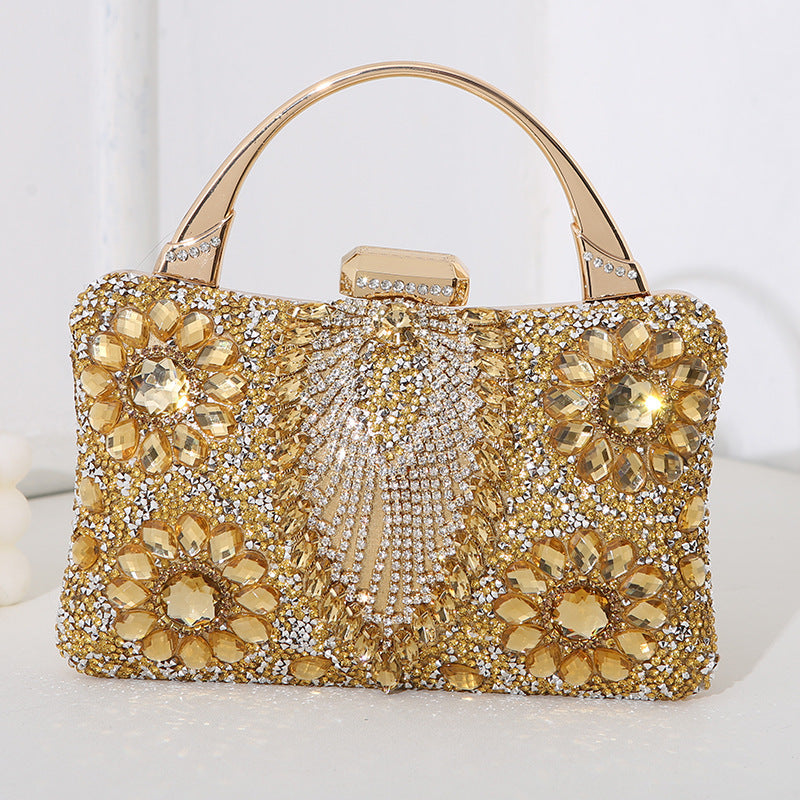 Metal Handheld Handmade Diamond Bag